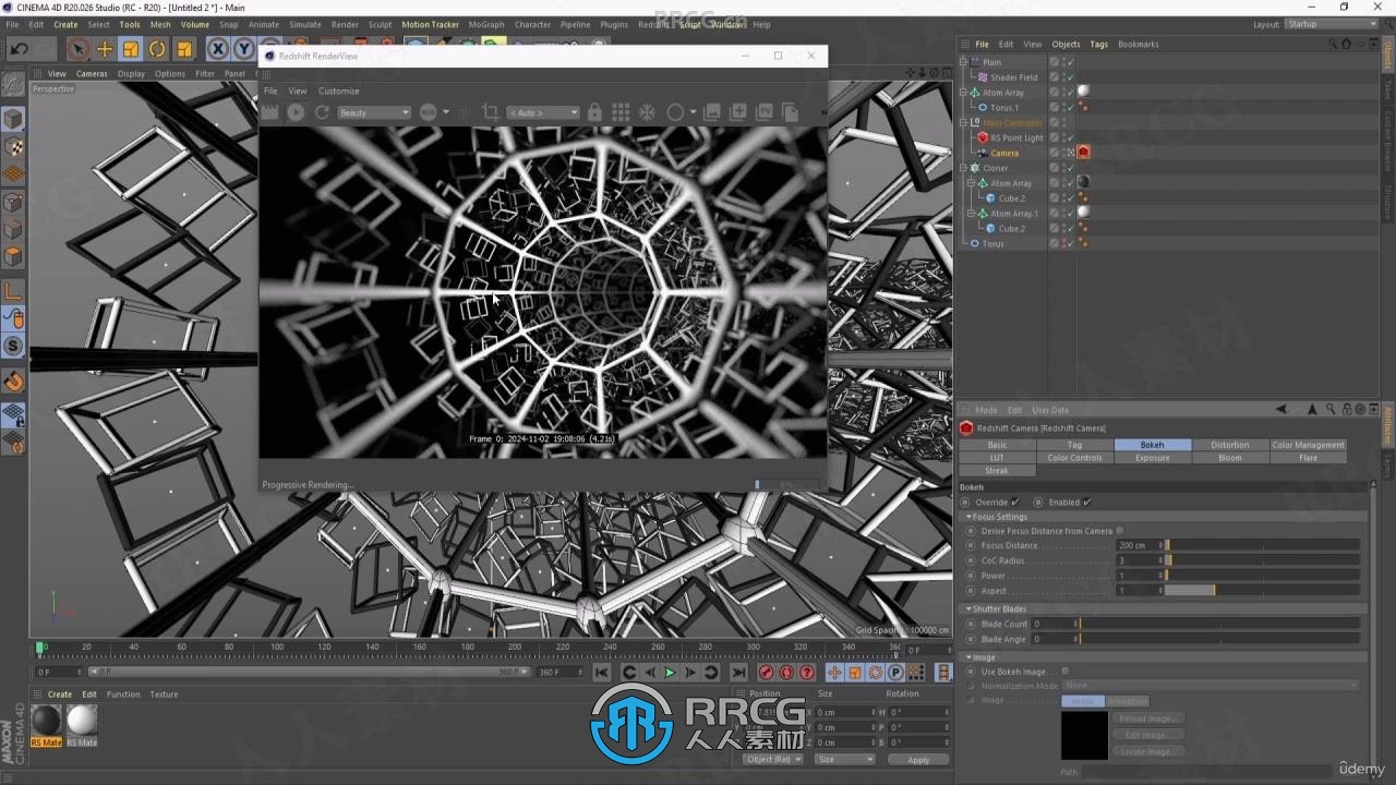 C4D与Redshift循环动画制作终极指南视频教程