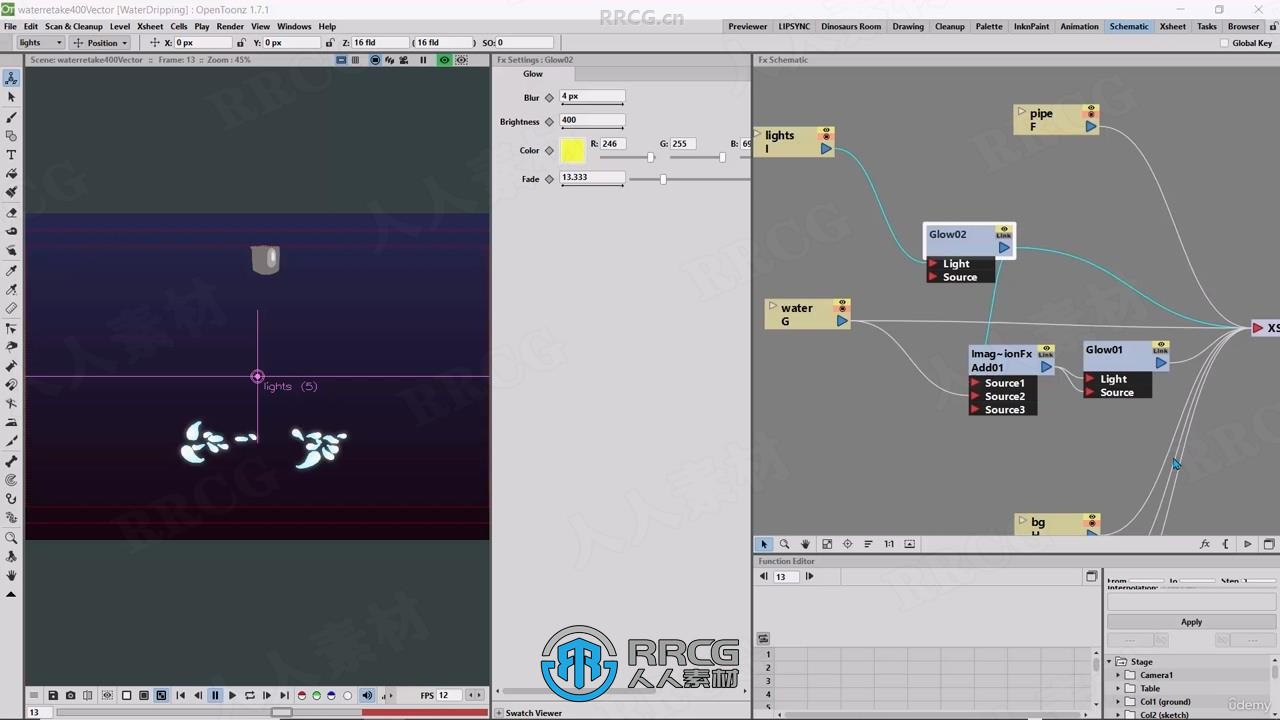 OpenToonz 2D动画核心技术训练视频教程