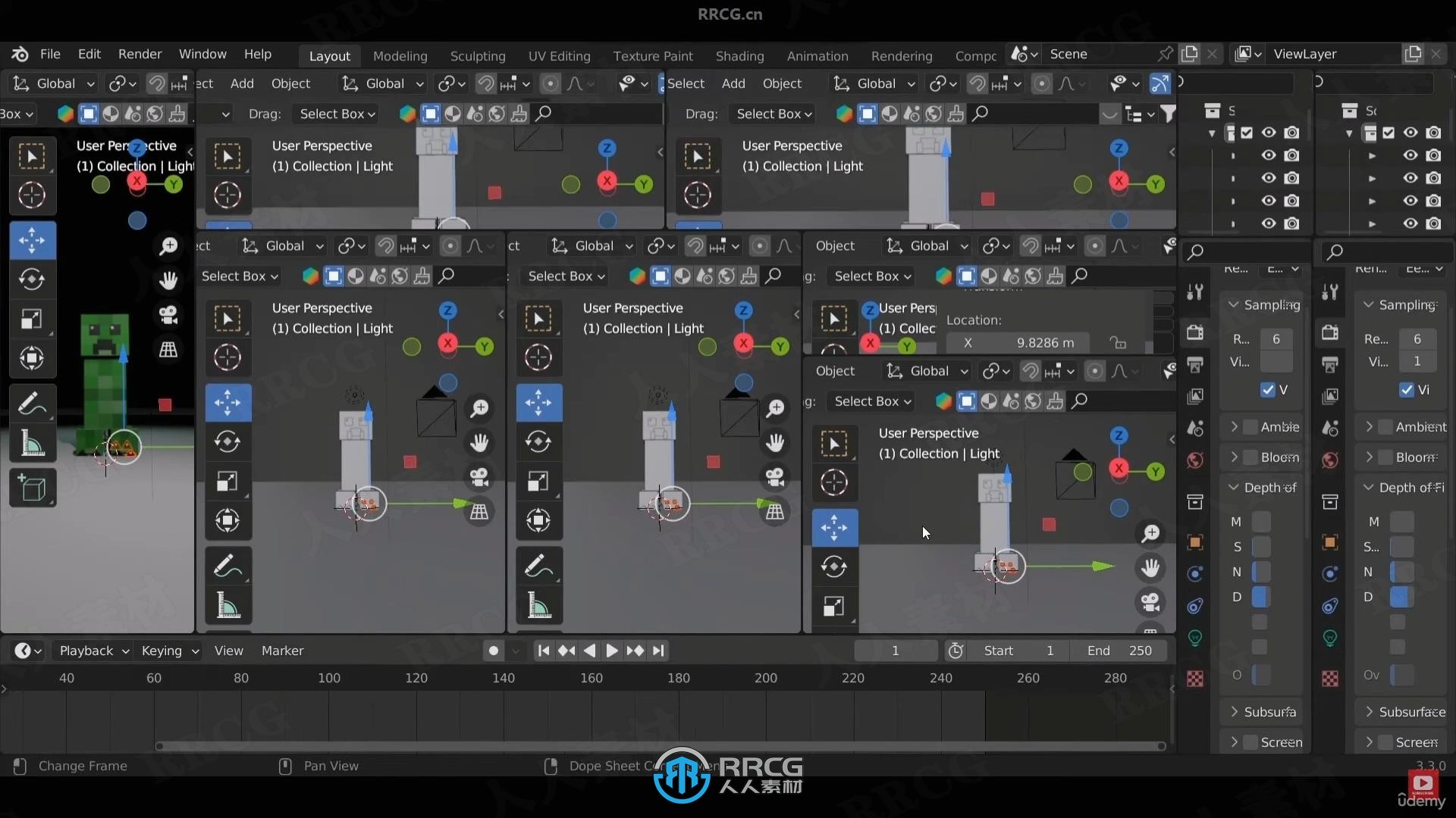 【中文字幕】Blender 3D初学者建模与纹理完全指南视频教程