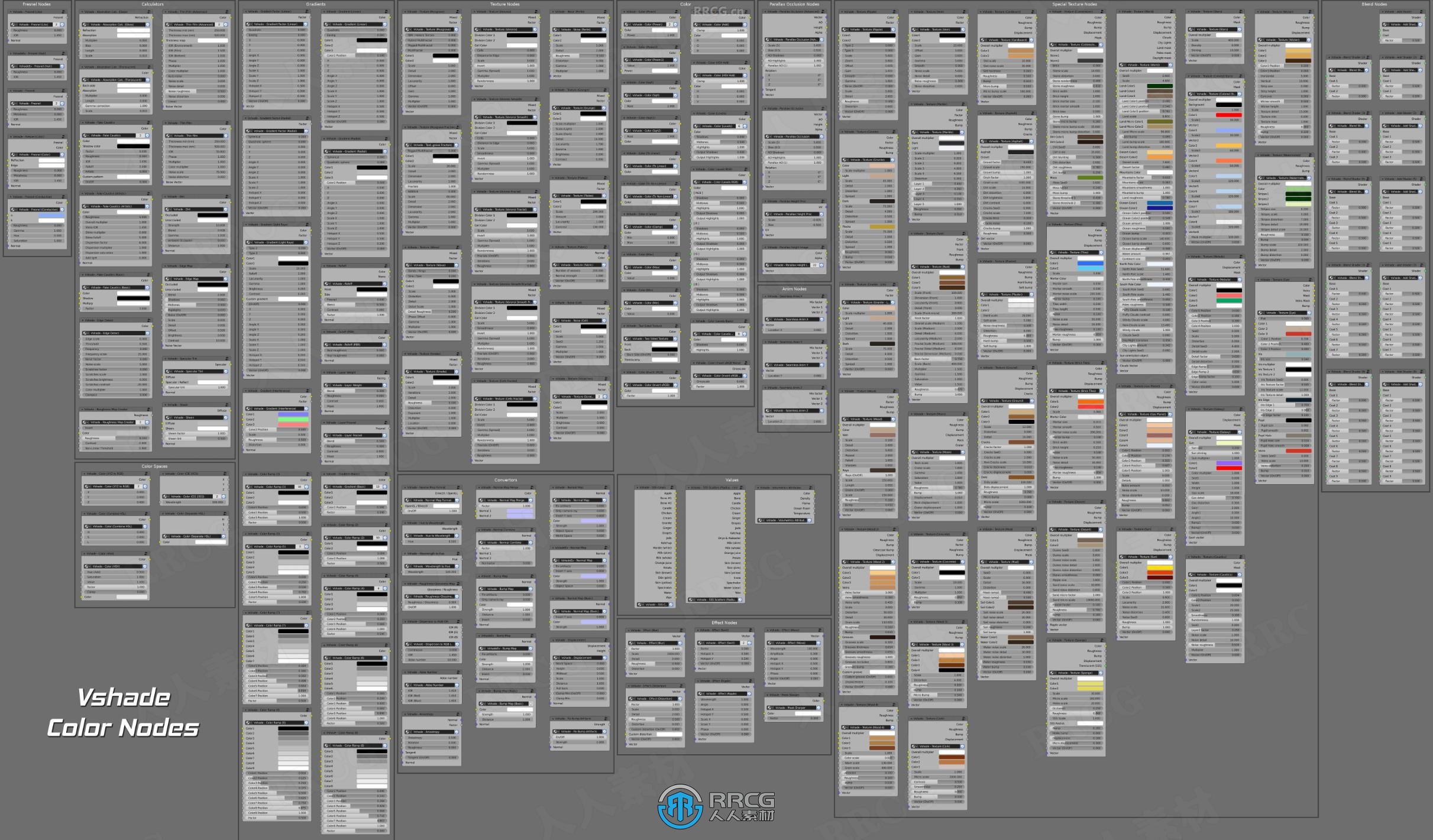 Vshade专业材质节点调节Blender插件V1.8.2版 + 材质库