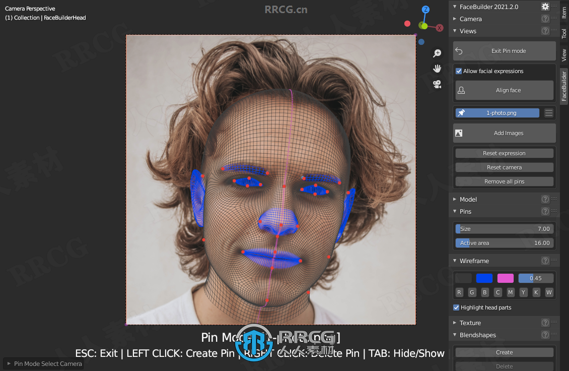 KeenTools FaceBuilder人像照片脸部建模Blender插件V2024.2.1版