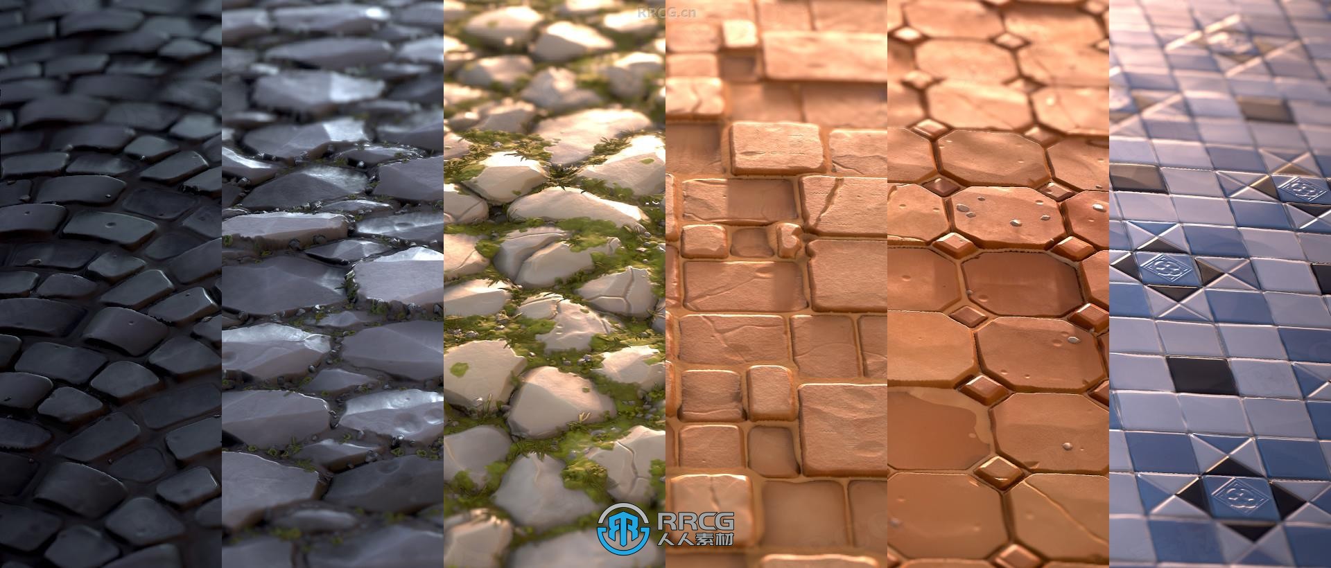 Stylized Tile Generator瓷砖石头材质制作Substance Designer插件V1.0版