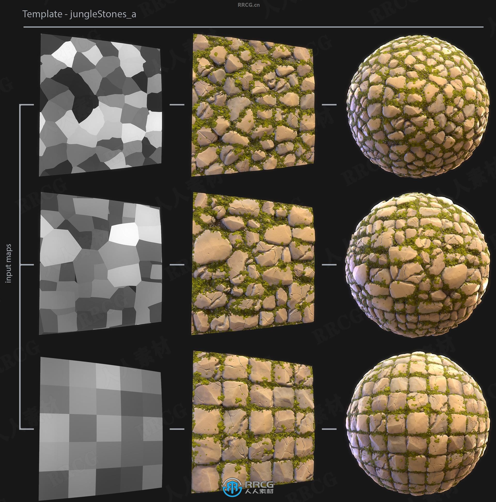 Stylized Tile Generator瓷砖石头材质制作Substance Designer插件V1.0版