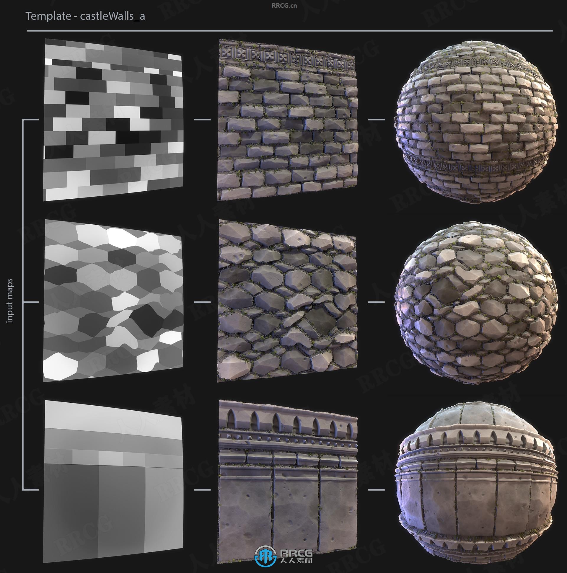 Stylized Tile Generator瓷砖石头材质制作Substance Designer插件V1.0版