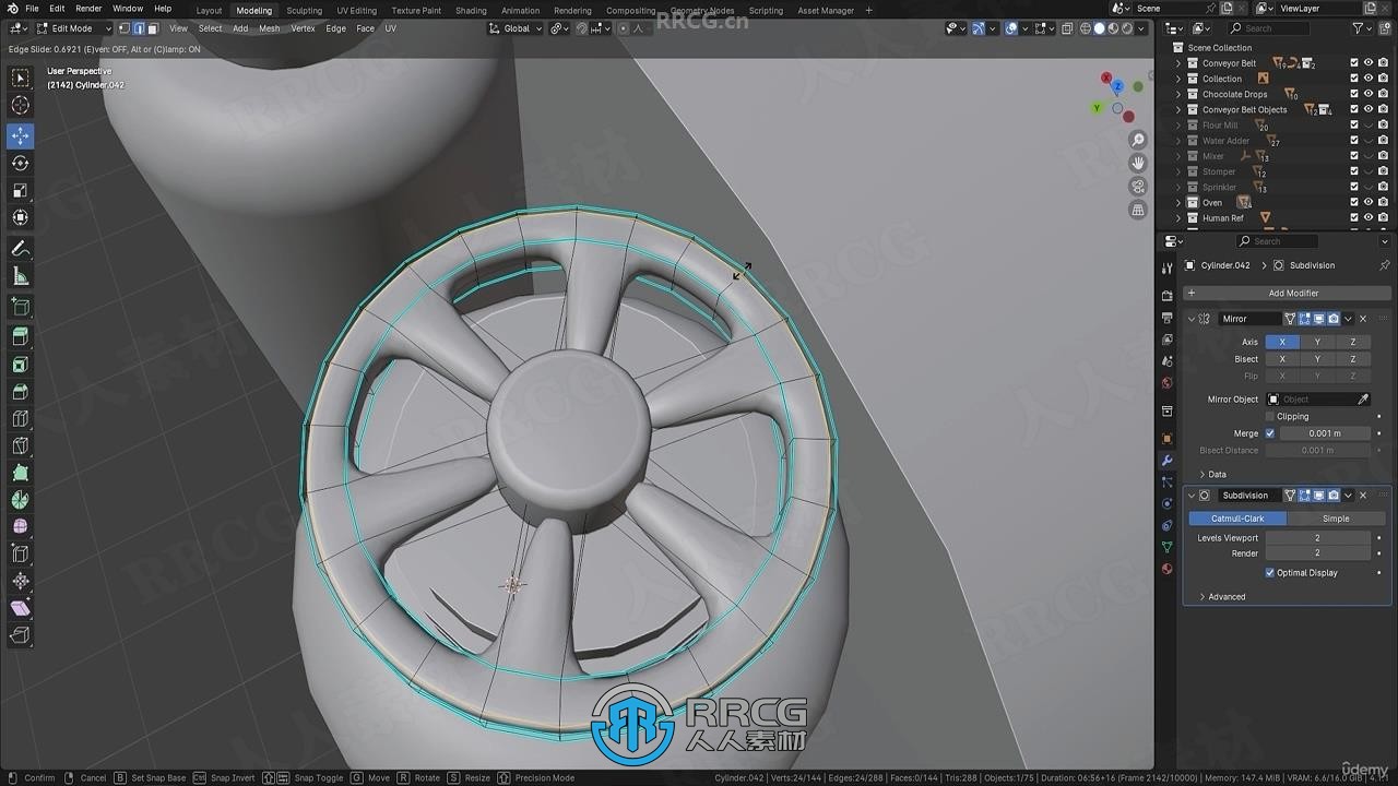 Blender饼干工厂实例项目完整制作流程视频教程