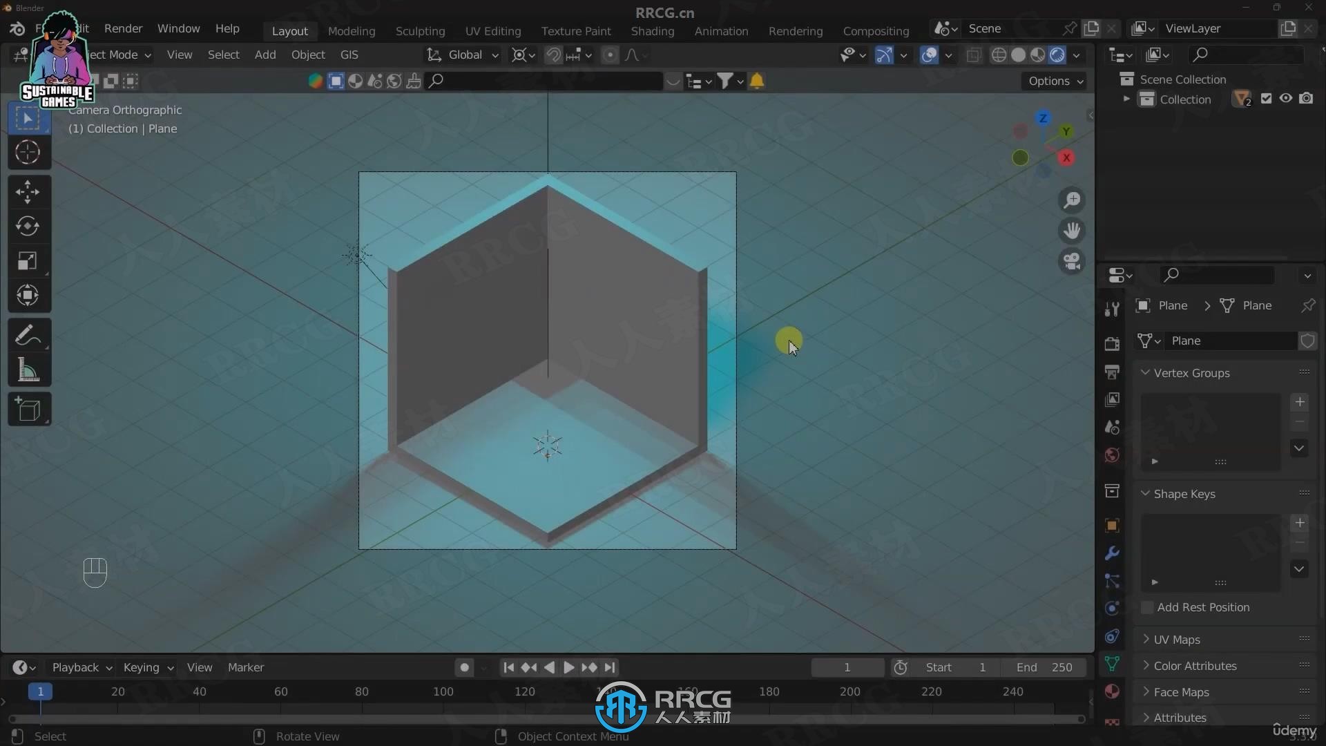 Blender制作XR扩展现实3D环境场景视频教程