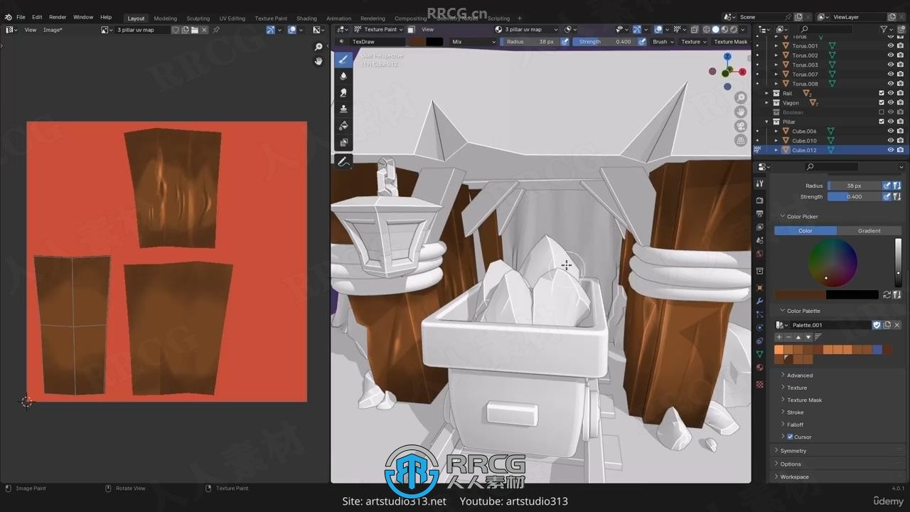 【中文字幕】Blender手绘纹理贴图核心j技术视频教程