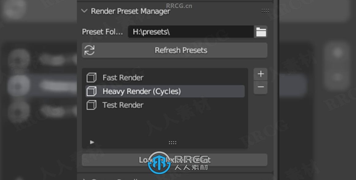 Render Preset Manager高效渲染管理Blender插件V3.0.0版