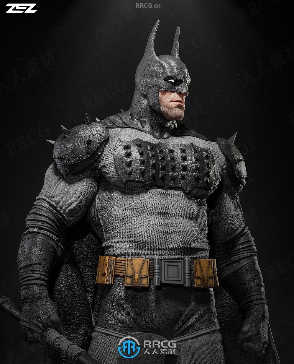 蝙蝠侠Batman站姿《蝙蝠侠》动漫角色雕刻手办3D打印模型