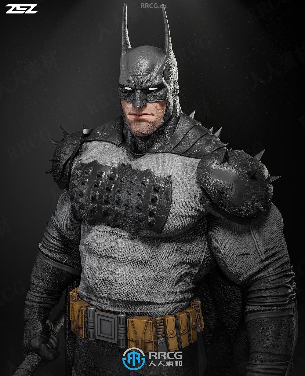 蝙蝠侠Batman站姿《蝙蝠侠》动漫角色雕刻手办3D打印模型