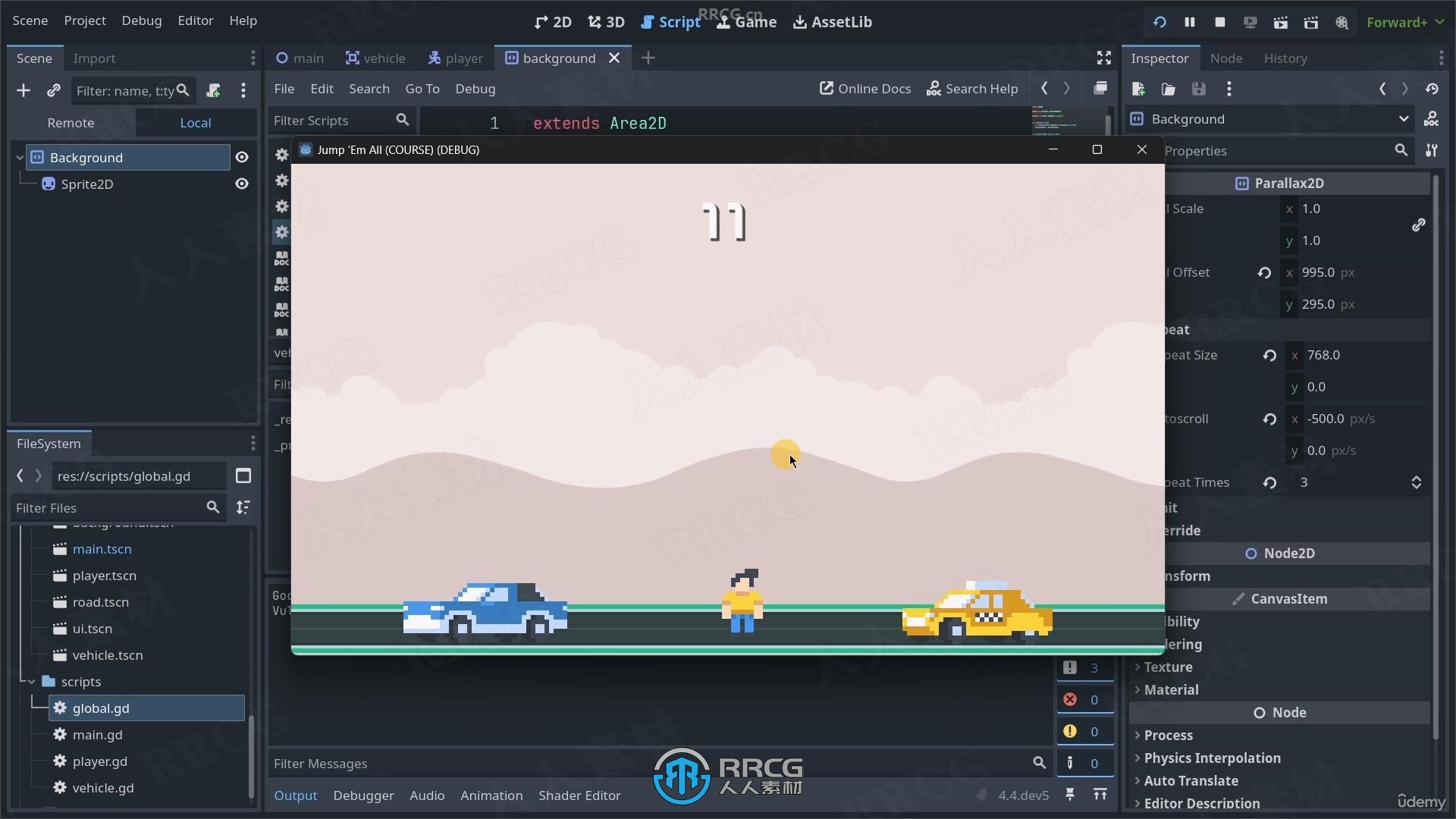 【中文字幕】Godot 4.3+游戏开发从入门到精通视频教程