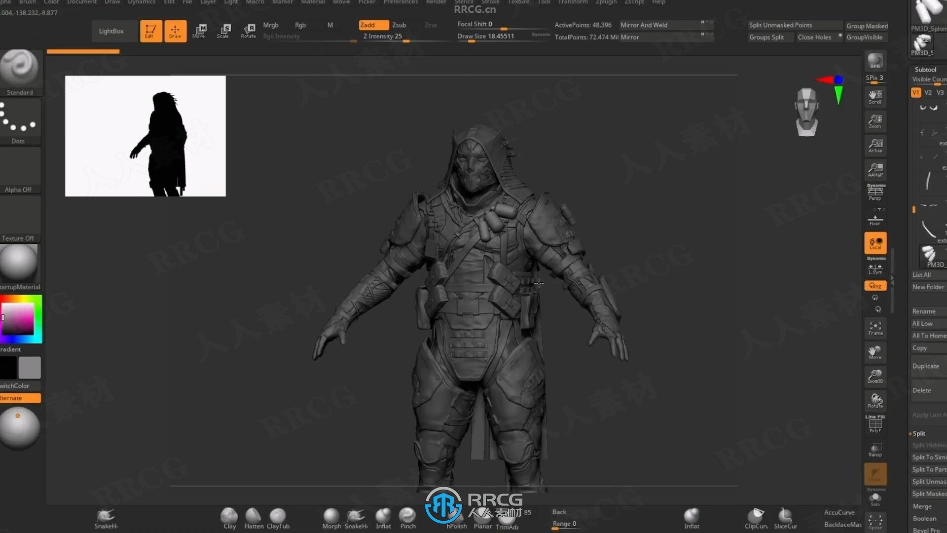 【中文字幕】Zbrush 3D概念艺术角色完整制作流程视频教程