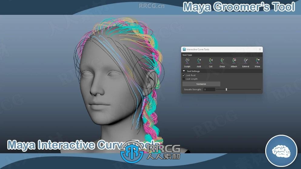 Maya Groomer's Tools高效毛发制作Maya插件V12.04版