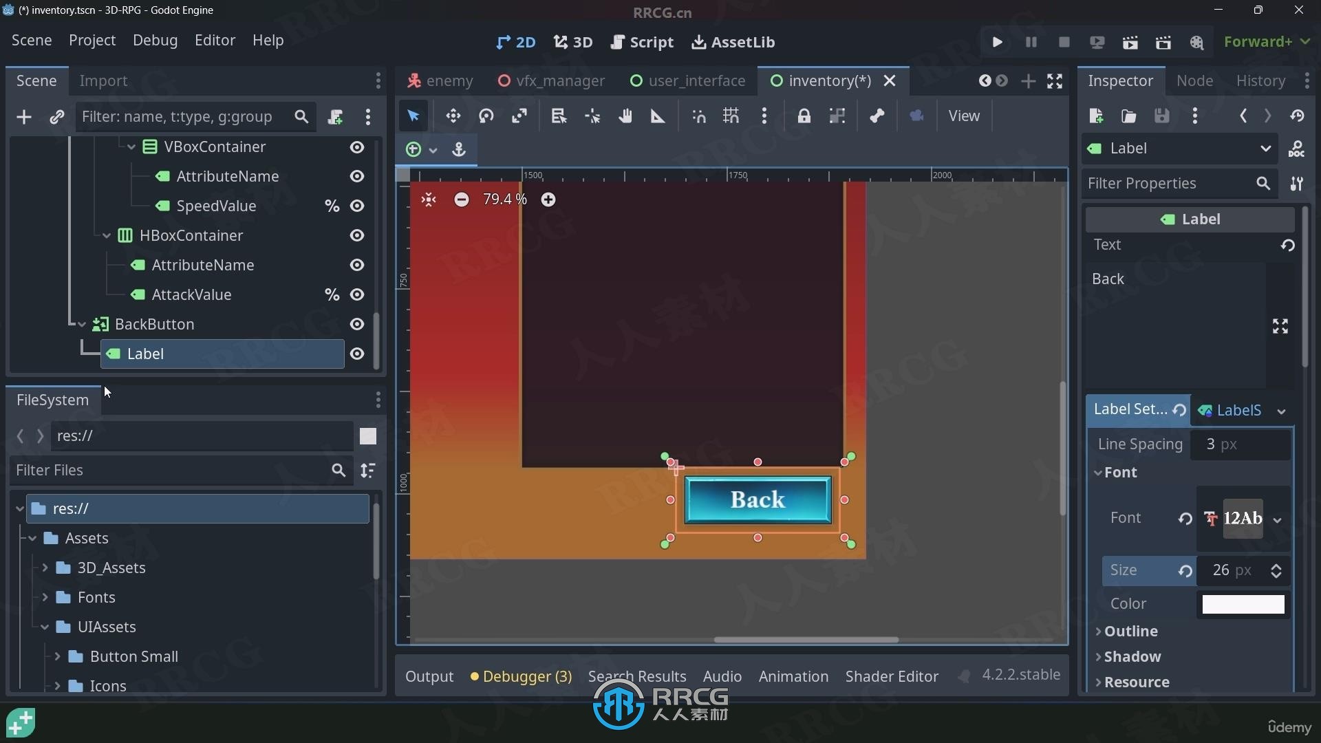 Godot 3D RPG游戏开发完整制作流程视频教程