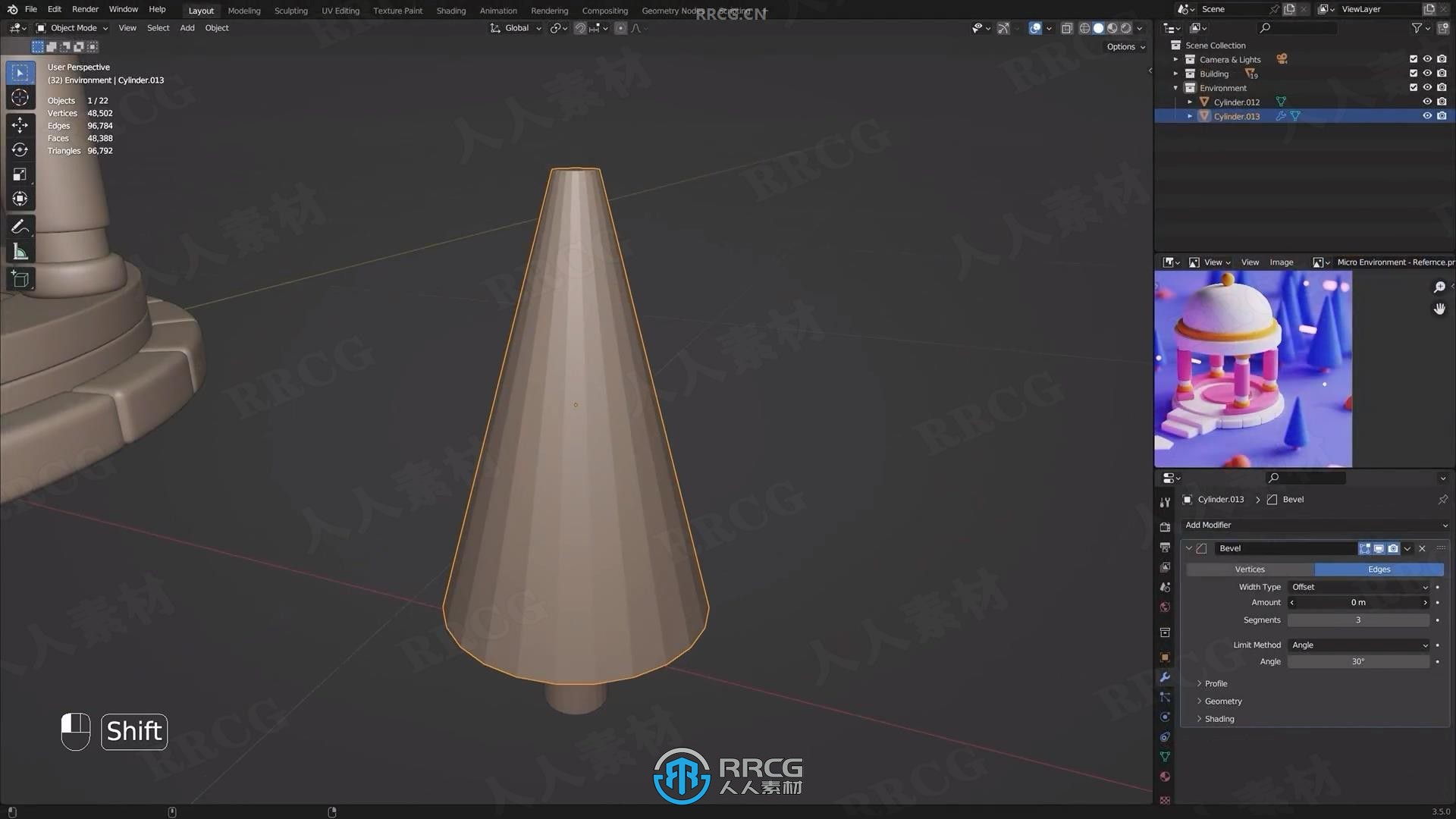 Blender风格化插画模型雕刻建模制作视频教程