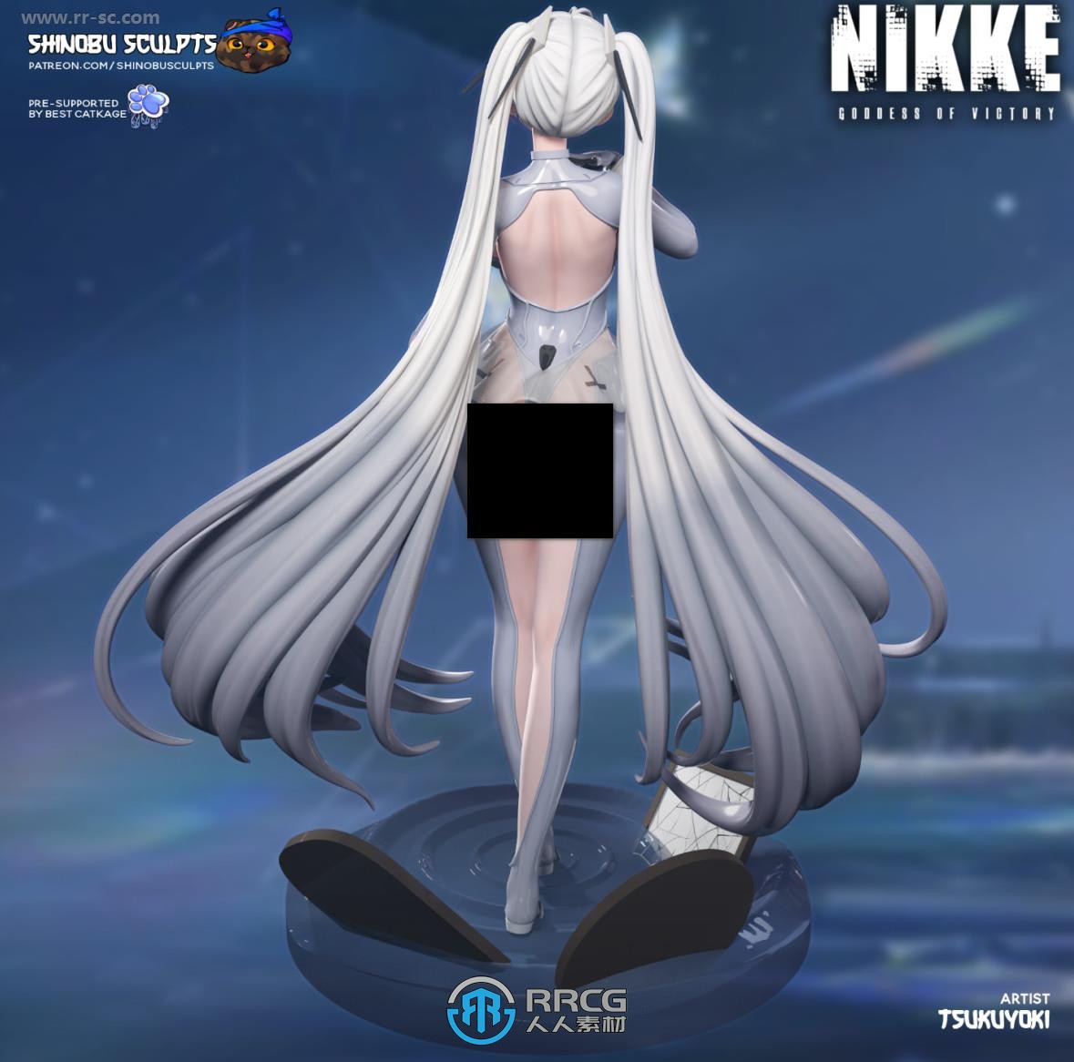 哭泣的灰姑娘Cinderella《NIKKE：胜利女神》游戏角色雕刻手办3D打印模型