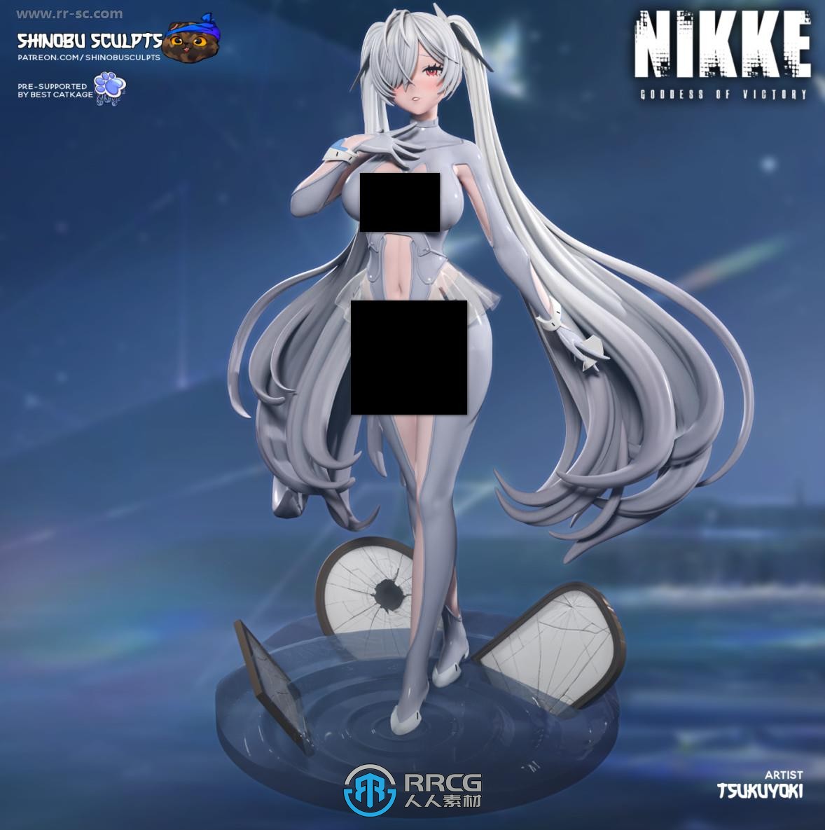 哭泣的灰姑娘Cinderella《NIKKE：胜利女神》游戏角色雕刻手办3D打印模型