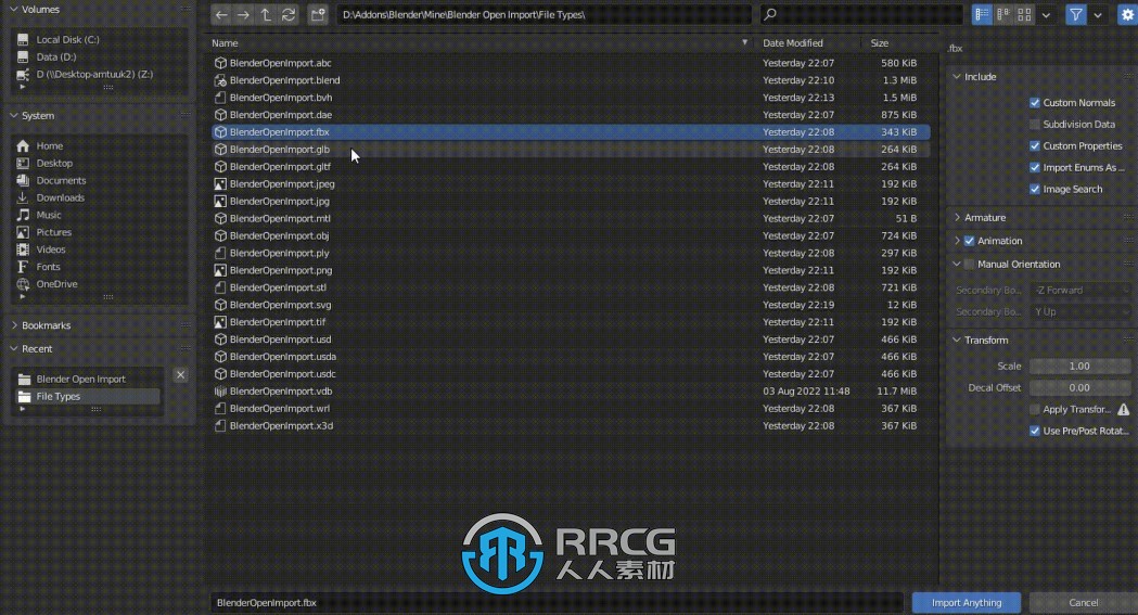 Open Import全类型多格式文件导入Blender插件V3.2版