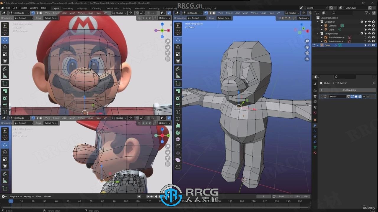 【中文字幕】UE5与Blender超级马里奥游戏完整制作流程视频教程