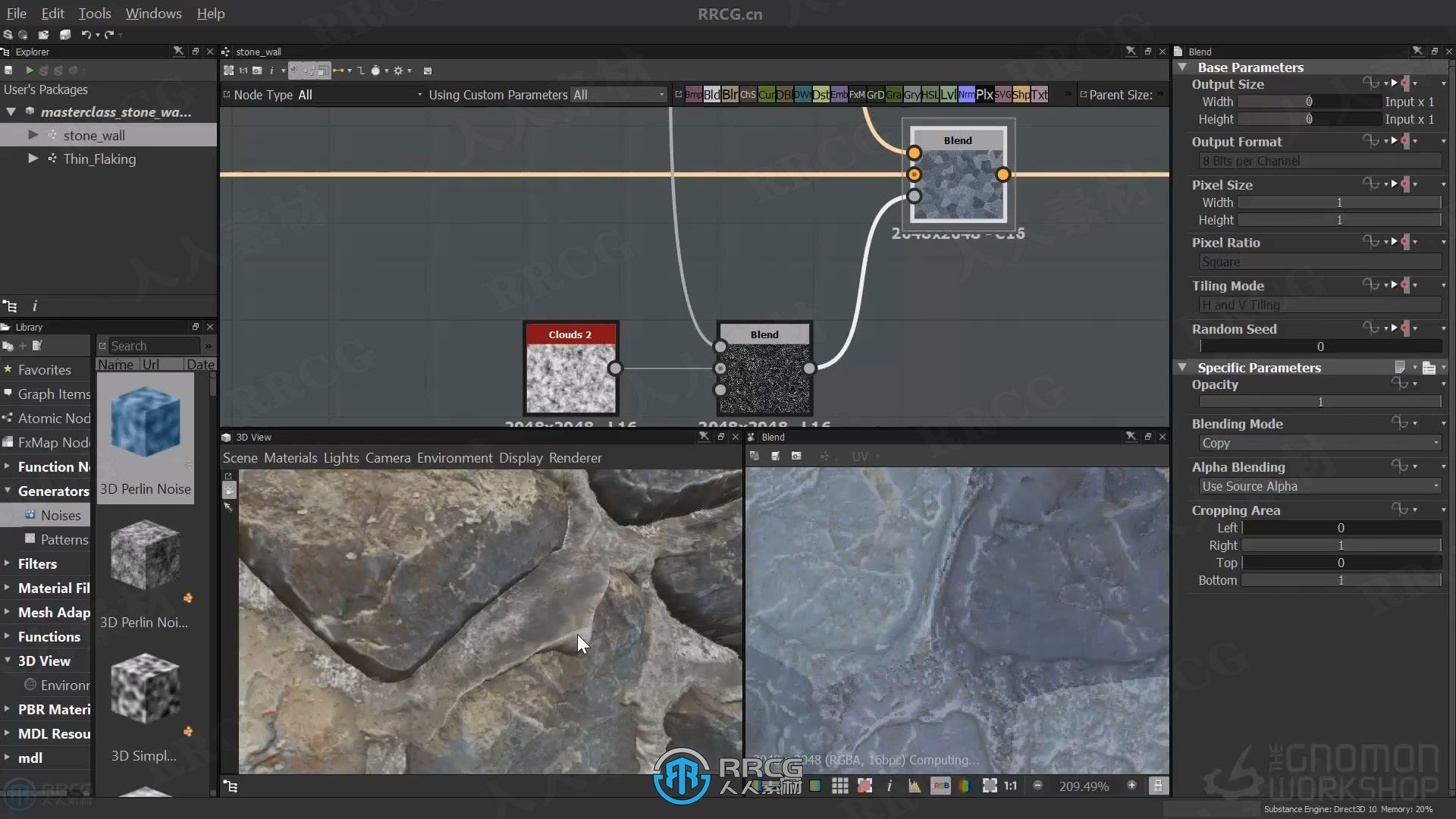 【中文字幕】Substance Designer逼真石墙材质制作大师班视频教程