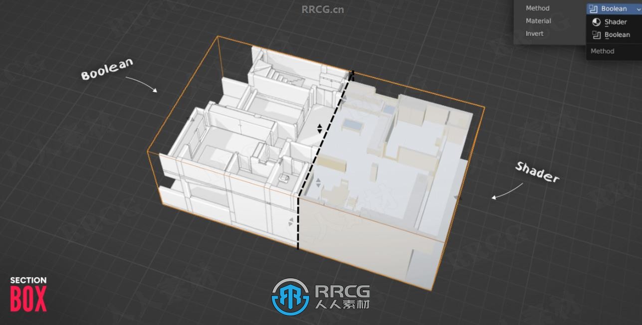 SectionBox建筑可视化剖面图与立面图Blender插件V2.1.3-rc.2版