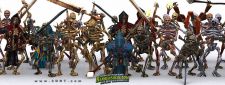 《骷髅与战士3D模型合辑》3DRT Skeletons and Warrior 3D Models