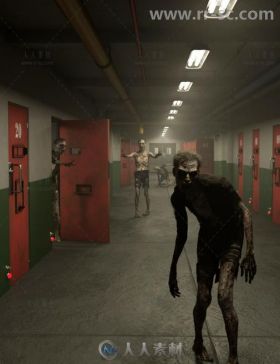 恐怖神秘完整的地下室场景环境3D模型合辑