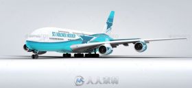 巨无霸飞机空中客车A380展示PSD模板jet-airliner-a380-mock-up-17125743