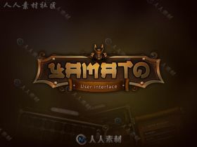 日式UI外皮贴图和材质Unity游戏素材资源