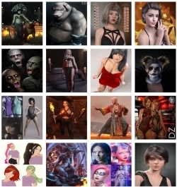 Daz3D各类角色3D模型合集2024年第十八季