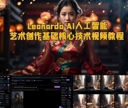 Leonardo AI人工智能艺术创作基础核心技术视频教程