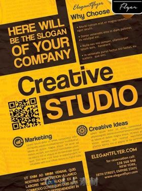 创意工作室宣传海报PSD模板Creative_Studio