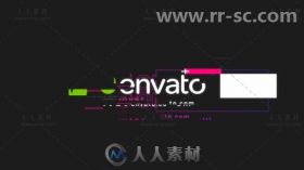 炫酷信号故障效果标志展示Logo演绎AE模板 Videohive Glitch Logo 18877868