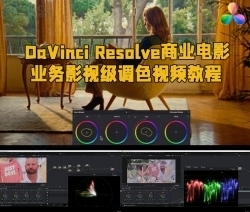 DaVinci Resolve商业电影业务影视级调色从入门到精通视频教程