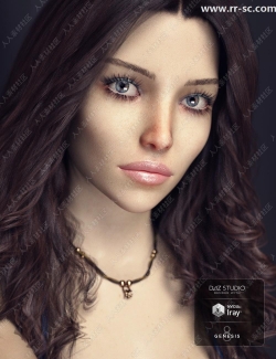 性感纤细身材精致眼妆唇妆女性3D模型
