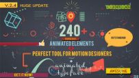 240个动态元素包装动画AE模板 Videohive Shape Elements 7826596 Project for Afte...