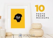 10款相框场景展示PSD模板Photo_frame_mockups