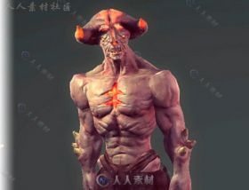 火灾恶魔生物角色模型Unity3D素材资源