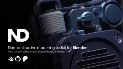 ND - Non-Destructive Modelling非破坏性硬表面建模Blender插件V1.44.1版