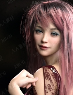日本科幻冒险不同风格装扮青年美女角色3D模型合集