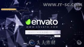 创意科技感几何安全登录标志展示Logo演绎AE模板Videohive ctOS - Login Hack Logo...