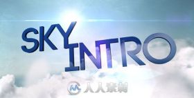 天空云层穿梭影视片头AE模板 Videohive Sky Intro 4732295