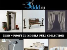 《3DDD机构模型贴图合辑》3DDD PROFI 3D Models Full Collection