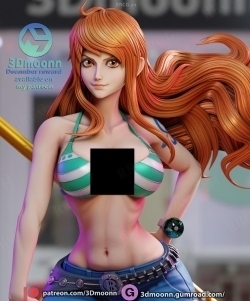 娜美Nami《航海王海贼王》动漫角色雕刻手办3D打印模型