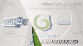 干净明亮的企业三维标志展示Logo演绎AE模板 Videohive White Logo 20451384