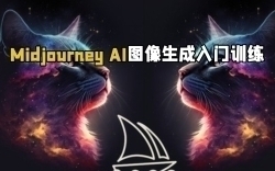 Midjourney AI图像生成初学者入门训练视频教程