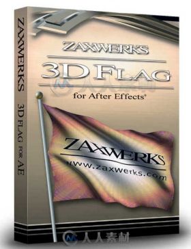 三维旗帜制作AE插件V4.0.0 CE版 ZAXWERKS 3D FLAG V4.0.0 CE WIN