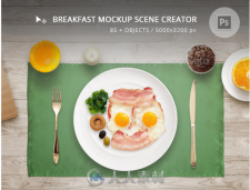 早餐场景PSD模板EM-graphicriver-14392664-breakfast-mockup-scene-creator