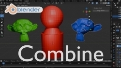 Combine快速合并组合Blender插件V2版