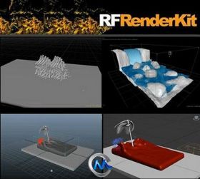 RealFlow流体动力学软件3dsmax接口V2.5.27.4版 NextLimit RealFlow RenderKit 2.5....